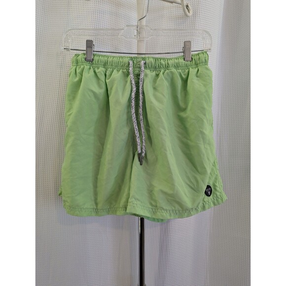 Molokai Surf Co. Swim Trunks Men's Small Lime Green Design 3-Pockets (B01) - Picture 1 of 7